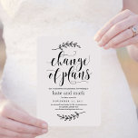 Rustic Elegance EDITABLE COLOR Wedding Update Card<br><div class="desc">Modern and stylish save the date card. Designed by ©Berry Berry Sweet . Printable digital files are available! Visit our website at www.berryberrysweet.com for more details!</div>