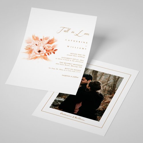 Rustic Elegance Fall Wedding Delight Invitation