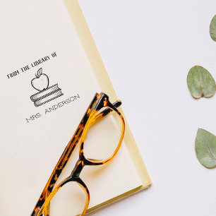 Rustic Elegant AppleFrom The Library Of Rubber Stamp