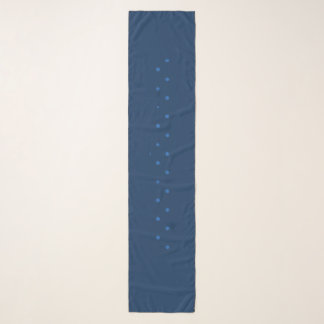 Rustic Elegant Blue & Black Stars Scarf
