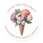 Rustic Elegant Boho Ice Cream Bridal Shower Thanks