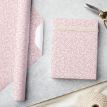 Rustic Elegant Botanical Leaves Blush Pink Wrapping Paper<br><div class="desc">This lovely wrapping paper design features a pattern of hand-drawn leaves over an elegant blush pink background...  A wonderful choice for many occasions!</div>