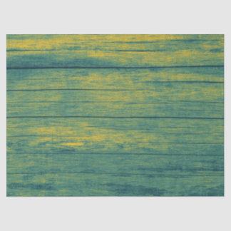 Rustic Elegant Cottage Texture Green Wood Grain Tissue Paper