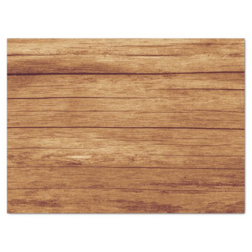 Rustic Elegant Cottage Texture Light Wood Grain Tissue Paper