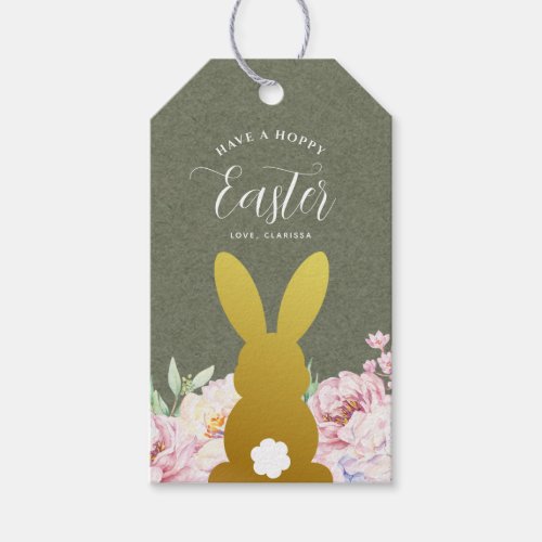 Rustic Elegant Easter Personalized Gift Tags