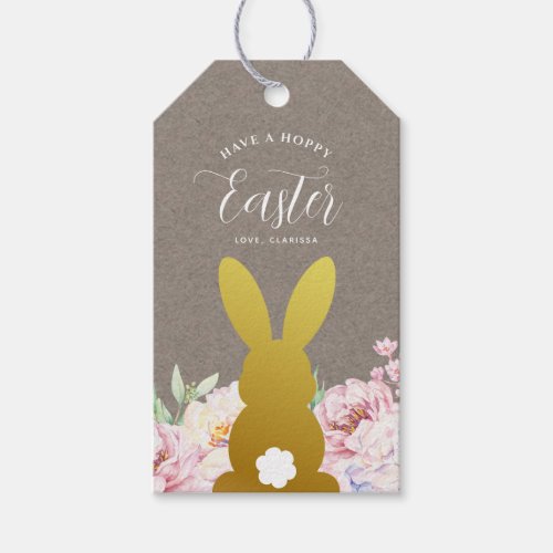 Rustic Elegant Easter Personalized Gift Tags