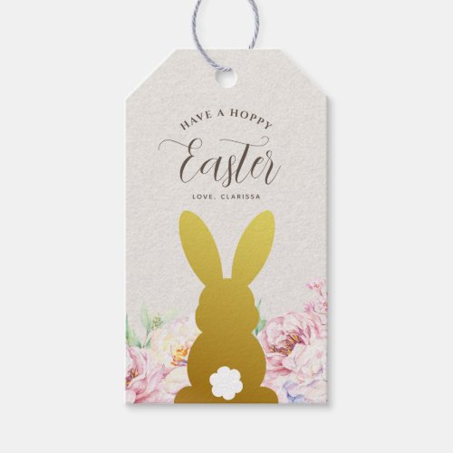 Rustic Elegant Easter Personalized Gift Tags