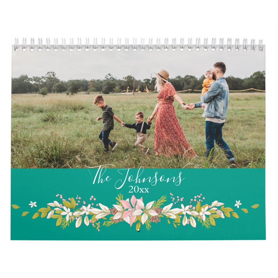 Rustic Elegant Family Photo Calendar Zazzle