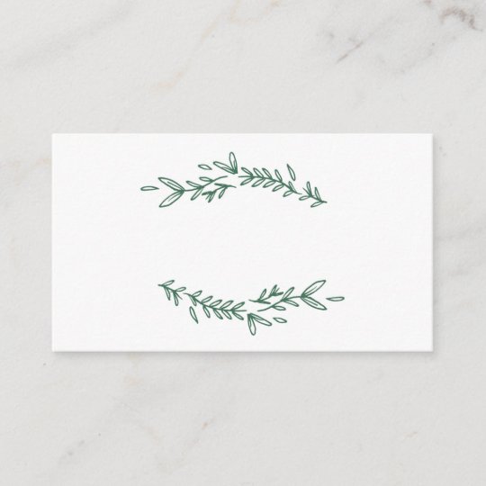 rustic elegant floral monogram flat place cards zazzle com flat place cards