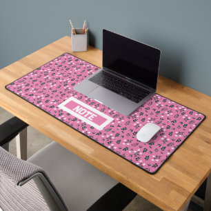 Rustic Elegant Floral Pattern Desk Mat