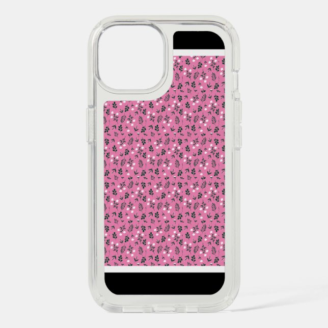 Rustic Elegant  Floral  Pattern Speck iPhone Case (Front)