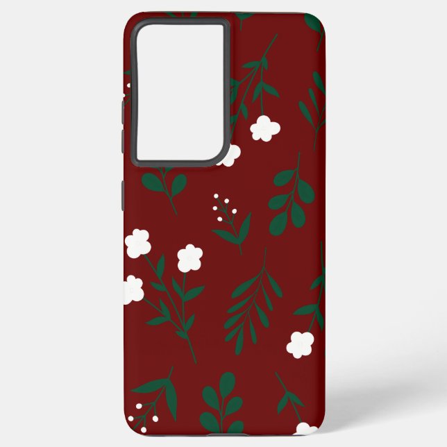 Rustic Elegant  Floral  Samsung Galaxy Case (Back)