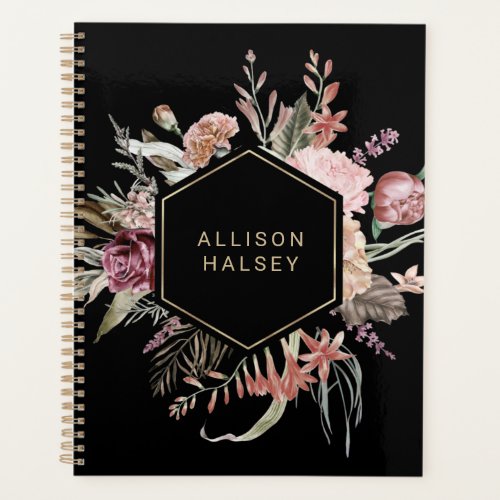 Rustic Elegant Floral with Geometric Frame Planner