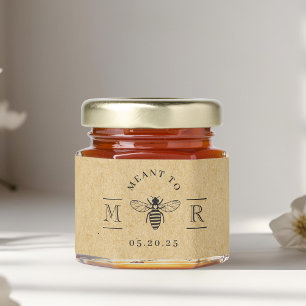 Rustic Elegant Meant to Bee Wedding Honey Jar Favors