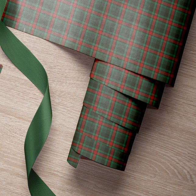 Rustic elegant plaid classic red green Christmas Wrapping Paper (Creator Uploaded)