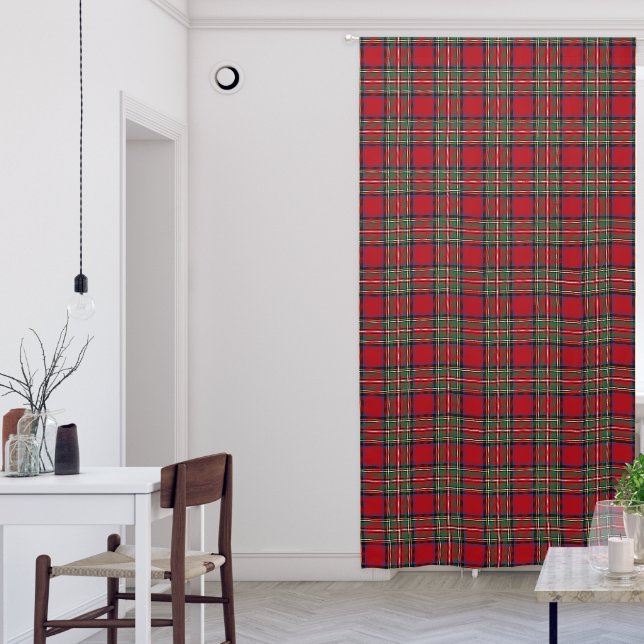 Rustic Elegant Plaid Stewart Tartan Blackout Curtains (Living Room)