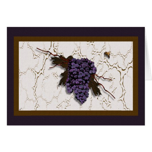 Rustic Elegant Purple Grapes (Front Horizontal)