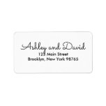 Rustic Elegant Return Address Label<br><div class="desc">Return Address Label. Font style, size, and color can be customized to fit your needs. A great design for Invitations, Thank You Cards, RSVP’s, etc. Can be used for special occasions like Weddings, Bridal Showers, Save the Dates, Baby Showers, Gender Reveals, Birthdays, Anniversaries, Graduation, and Retirements, or holiday celebrations such...</div>