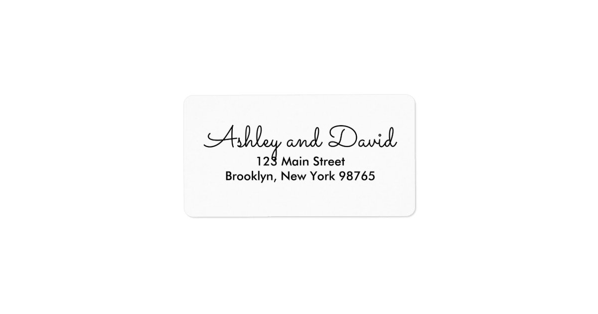 Rustic Address Lables Rustic Elegant Return Address Label | Zazzle