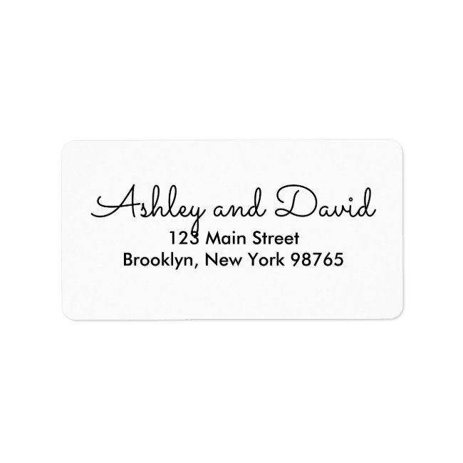 Rustic Elegant Return Address Label