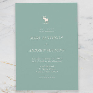 Rustic Elegant Wedding Invitation