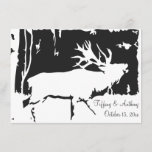 Rustic Elk Hunting Theme Wedding Invitations