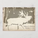 Rustic Elk Hunting Wildlife Wedding Invitations
