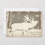 Rustic Elk Hunting Wildlife Wedding Invitations at Zazzle