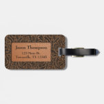 Rustic Embossed Leather Luggage Tag at Zazzle