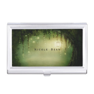 Rustic Enchanted Forest Tree Business Card Holder