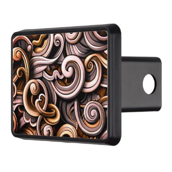 Rustic Energy Swirls  Hitch Cover by kahmier at Zazzle
