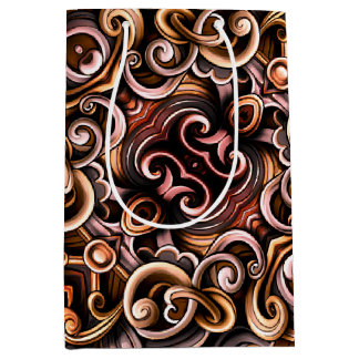 Rustic Energy Swirls  Medium Gift Bag