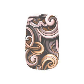 Rustic Energy Swirls  Minx Nail Art by kahmier at Zazzle