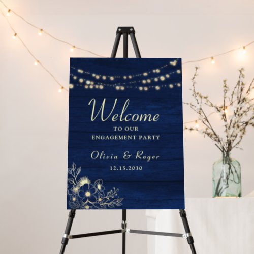 Rustic Engagement Party Sign
