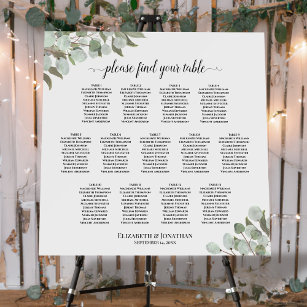 Find Your Seat Wedding Seating Chart – iCustomLabel
