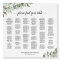 Rustic Eucalyptus Alphabetical Seating Chart 