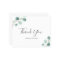 Rustic Eucalyptus Budget Wedding Thank You Card