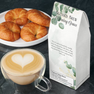 Rustic Eucalyptus Christian Scripture Bible Roasted Coffee