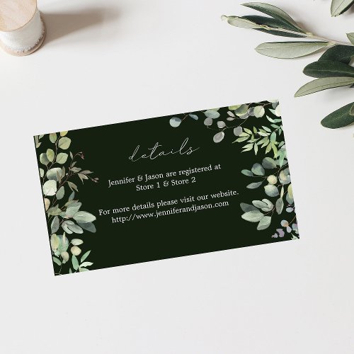 Rustic Eucalyptus Details SM _ Green Enclosure Card