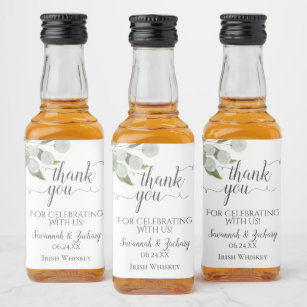 Mini Liquor Bottle Labels | Zazzle