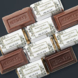 Rustic Eucalyptus & Golden Pine Elegant Wedding Hershey's Miniatures<br><div class="desc">These chocolate bars are a wonderful way to offer your wedding guests a sweet treat at your wedding reception, rehearsal dinner, bridal shower, or other wedding related event. The elegant boho chic design features the names of the couple and wedding date in a faux foil golden frame surrounded by hand...</div>