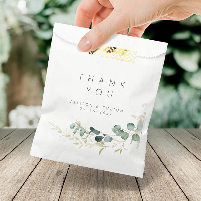 Rustic eucalyptus greenery boho wedding  favor bag (Rustic eucalyptus greenery boho wedding favor bag)