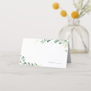 Rustic eucalyptus greenery boho wedding  place card