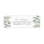 Rustic Eucalyptus Greenery Duo 5 Return Address Label