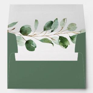 Rustic Eucalyptus Greenery Return Address 5x7 Envelope