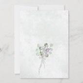 Rustic Eucalyptus & Lavender Virtual Bridal Shower Invitation (Back)