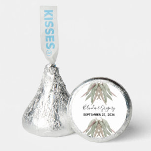 Rustic Eucalyptus Leaf Wedding  Hershey®'s Kisses®