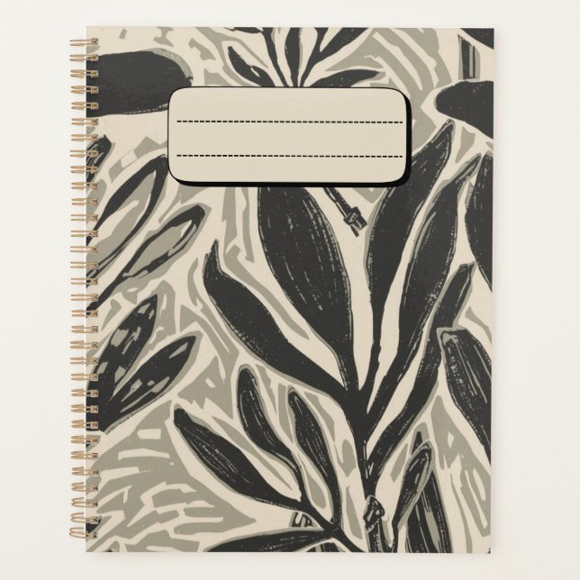 Rustic Eucalyptus Leaves & Branches Notebook (Front)