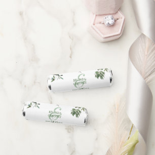 Rustic Eucalyptus Leaves Vintage Greenery Wedding Breath Savers® Mints