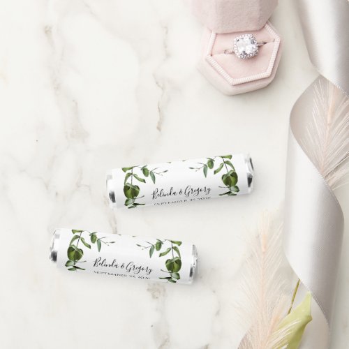 Rustic  Eucalyptus Leaves Wedding   Breath Savers Mints